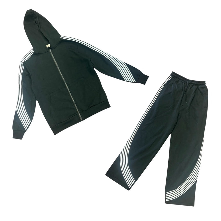 BLIND TRUST: Stripe Fleece Set 24013/24019